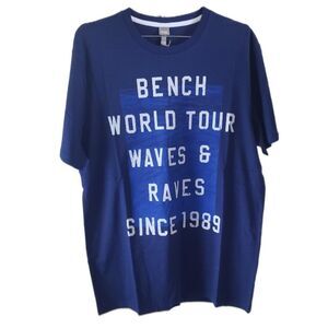 Brand New BENCH World Tour T-Shirt Navy Blue Small